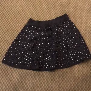 Black studded skirt LF